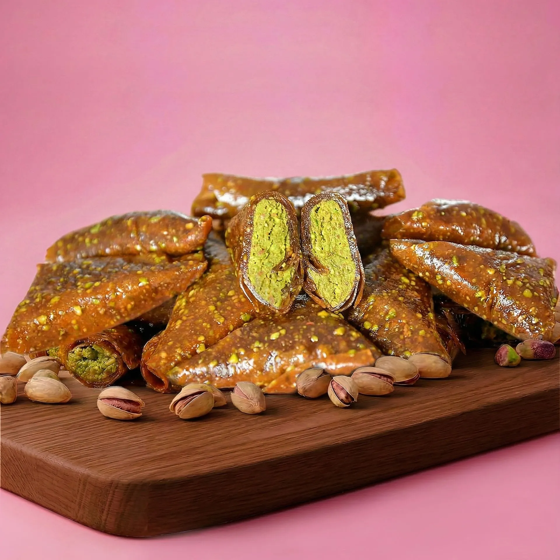 Muska Pestil - Antep Fıstıklı - Glutensiz - Rafine Şeker İlavesiz 300 gr